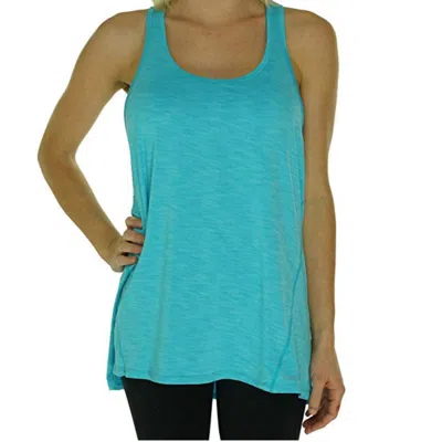 Calvin Klein Performance Racerback Tank Top In Wave In Blue