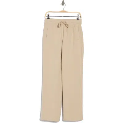 Calvin Klein Performance Relaxed High Waist Pants In White Pepper
