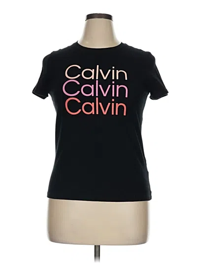 Pre-owned Calvin Klein Performance Short Sleeve T-shirt In Black