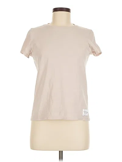 Pre-owned Calvin Klein Performance Short Sleeve T-shirt In Brown