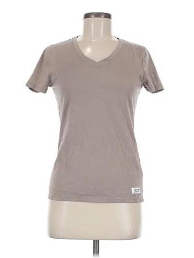 Pre-owned Calvin Klein Performance Short Sleeve T-shirt In Brown