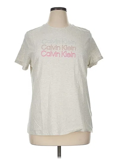 Pre-owned Calvin Klein Performance Short Sleeve T-shirt In Gray