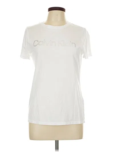 Pre-owned Calvin Klein Performance Short Sleeve T-shirt In White