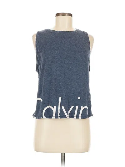 Pre-owned Calvin Klein Performance Sleeveless T-shirt In Blue