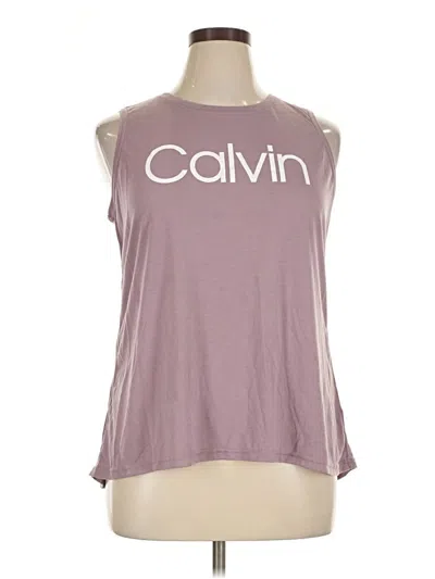 Pre-owned Calvin Klein Performance Sleeveless T-shirt In Purple