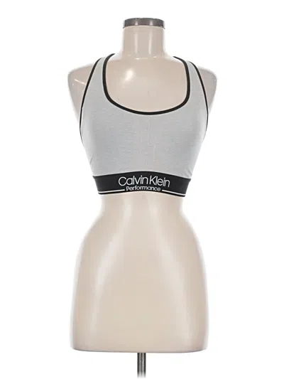 Pre-owned Calvin Klein Performance Sports Bra In Silver
