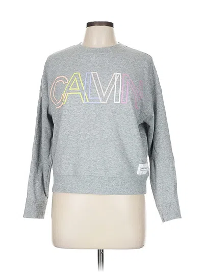 Pre-owned Calvin Klein Performance Sweatshirt In Gray