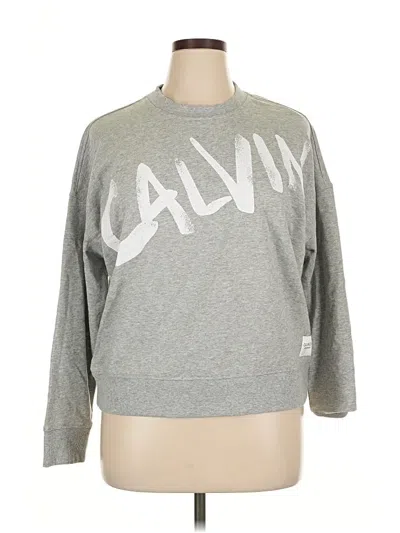 Pre-owned Calvin Klein Performance Sweatshirt In Gray