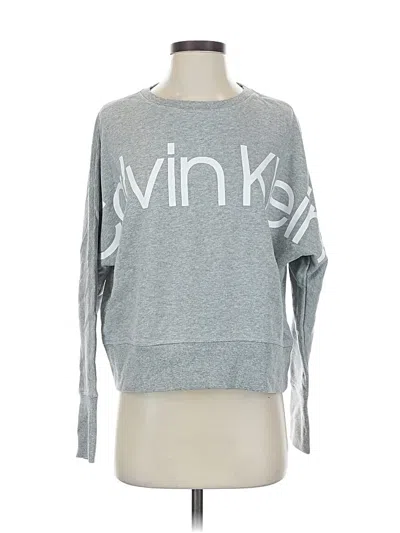 Pre-owned Calvin Klein Performance Sweatshirt In Gray