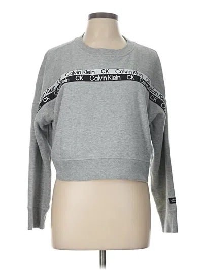 Pre-owned Calvin Klein Performance Sweatshirt In Gray