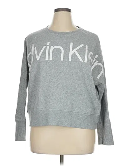 Pre-owned Calvin Klein Performance Sweatshirt In Gray