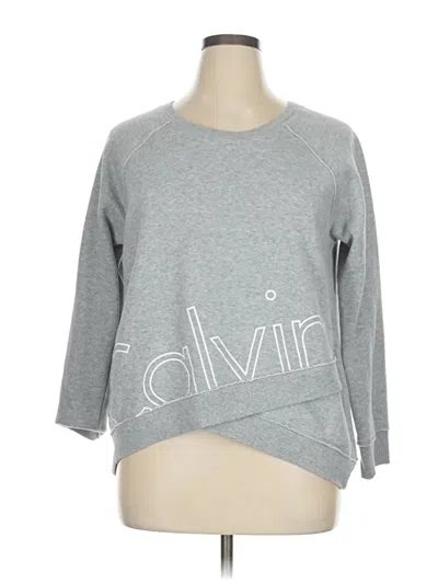 Pre-owned Calvin Klein Performance Sweatshirt In Gray