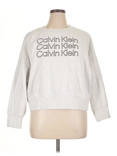 Pre-owned Calvin Klein Performance Sweatshirt In Gray