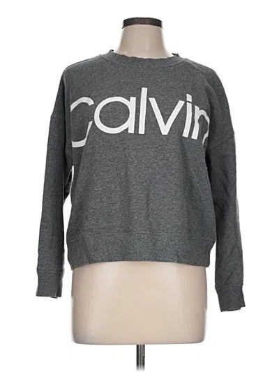 Pre-owned Calvin Klein Performance Sweatshirt In Gray