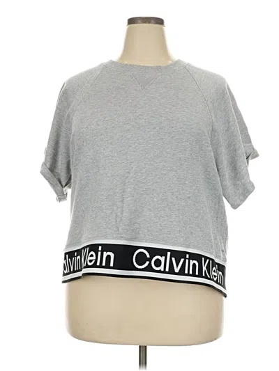 Pre-owned Calvin Klein Performance Sweatshirt In Gray