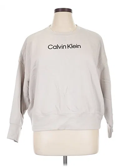 Pre-owned Calvin Klein Performance Sweatshirt In Gray