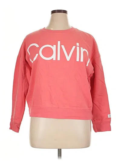 Pre-owned Calvin Klein Performance Sweatshirt In Pink