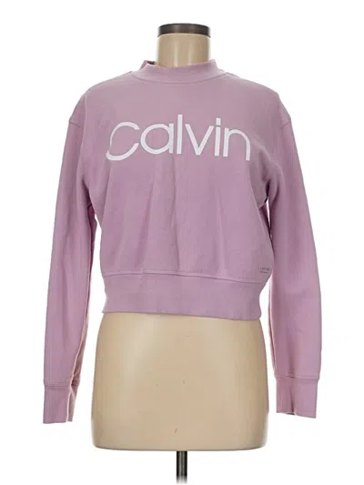 Pre-owned Calvin Klein Performance Sweatshirt In Purple
