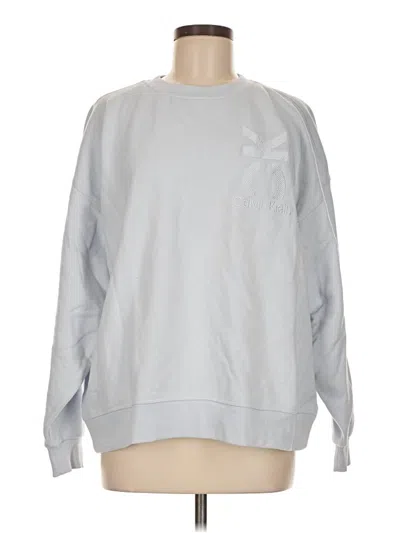 Pre-owned Calvin Klein Performance Sweatshirt In Silver