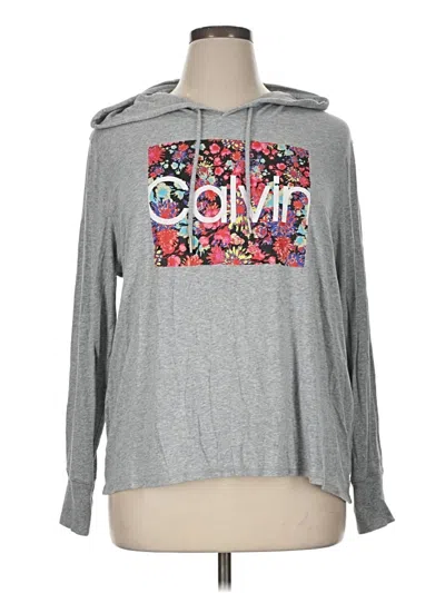 Pre-owned Calvin Klein Performance Sweatshirt In Silver