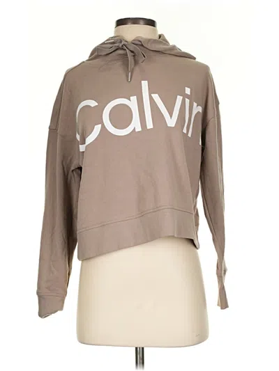 Pre-owned Calvin Klein Performance Sweatshirt In Tan
