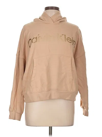 Pre-owned Calvin Klein Performance Sweatshirt In Tan