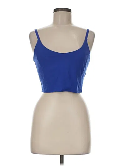 Pre-owned Calvin Klein Performance Tank Top Blue Strapless Neckline Tops