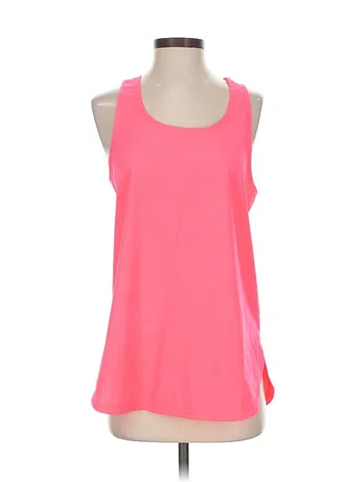 Pre-owned Calvin Klein Performance Tank Top Pink Halter Neckline Tops