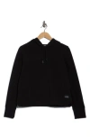 Calvin Klein Performance Tech Waffle Pullover Hoodie In Black