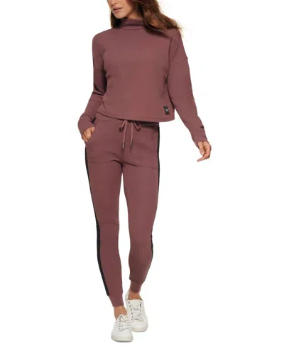 Calvin Klein Performance Thermal High-waisted Leggings In Java In Pink