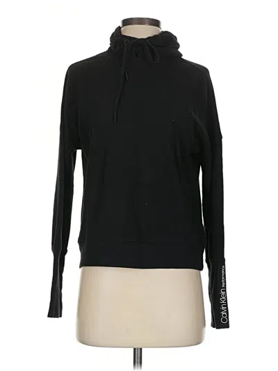 Pre-owned Calvin Klein Performance Turtleneck Sweater In Black