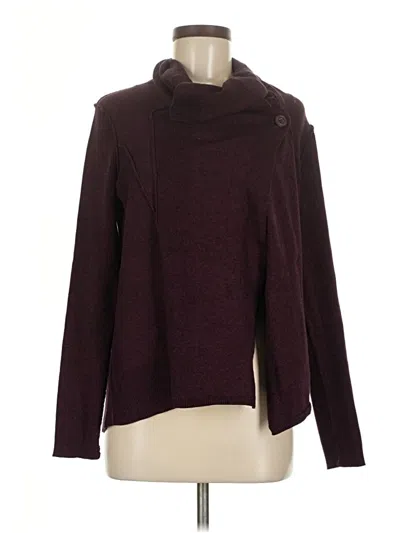 Pre-owned Calvin Klein Performance Turtleneck Sweater In Burgundy