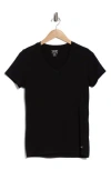 Calvin Klein Performance V-neck T-shirt In Black