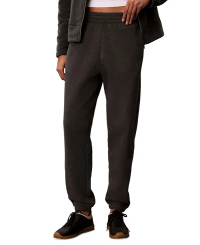 Calvin Klein Performance Women's Brushed French Terry Joggers In Gray