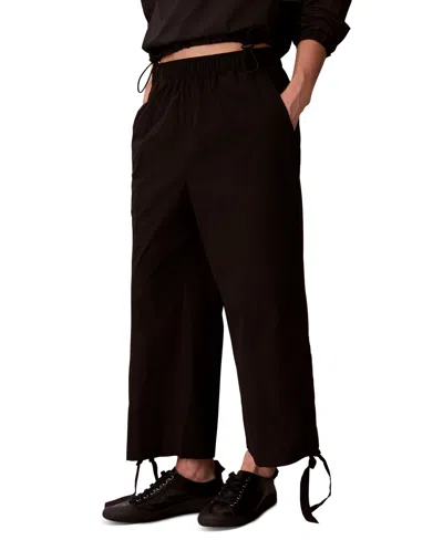 Calvin Klein Performance Women's Cargo Capri Pants In Black