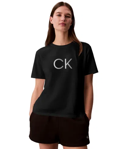 Calvin Klein Performance Women's Classic Fit Crewneck Short-sleeve T-shirt In Black