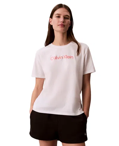 Calvin Klein Performance Women's Commuter Regular Short-sleeve T-shirt In White