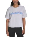Calvin Klein Performance Women's Cotton Raised Logo Cropped T-shirt
