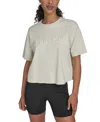 Calvin Klein Performance Women's Cotton Raised Logo Cropped T-shirt