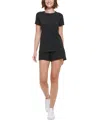 Calvin Klein Performance Women's Cotton Short-sleeve Crewneck T-shirt In Black