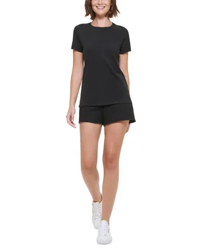 Calvin Klein Performance Women's Cotton Short-sleeve Crewneck T-shirt In Black