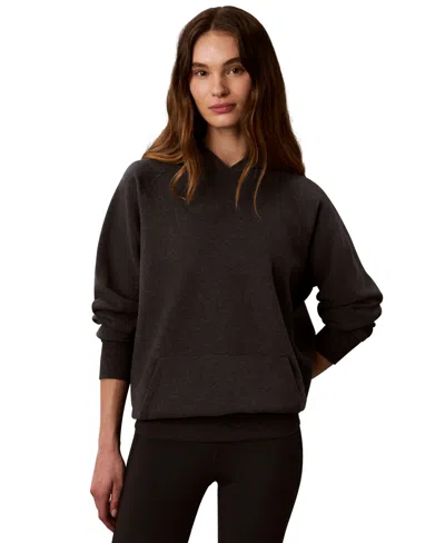 Calvin Klein Performance Women's French Terry Fleece Hoodie In Brown