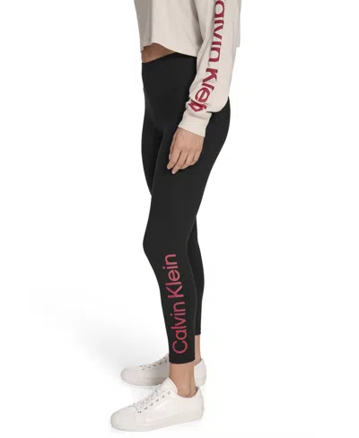 Calvin Klein Performance Women's High-rise 7/8 Leggings In Black