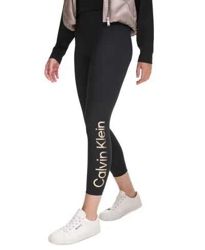 Calvin Klein Performance Women's High-rise 7/8 Leggings In Multi
