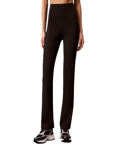 Calvin Klein Performance Women's Icon Sport High-waisted Flare Leggings In Black
