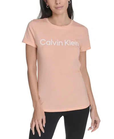 Calvin Klein Performance Women's Logo T-shirt In Pink