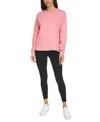Calvin Klein Performance Women's Long-sleeve Crewneck T-shirt In Brandied Apricot