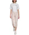 Calvin Klein Performance Women's Printed High-waist Leggings In Fluo Peach