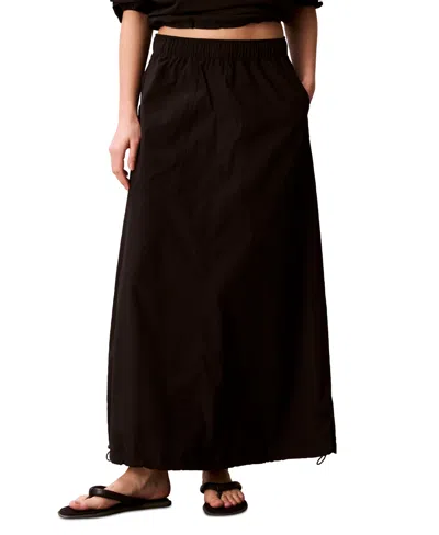 Calvin Klein Performance Women's Pull-on Long Skirt In Black