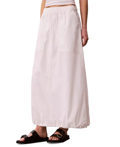 Calvin Klein Performance Women's Pull-on Long Skirt In White